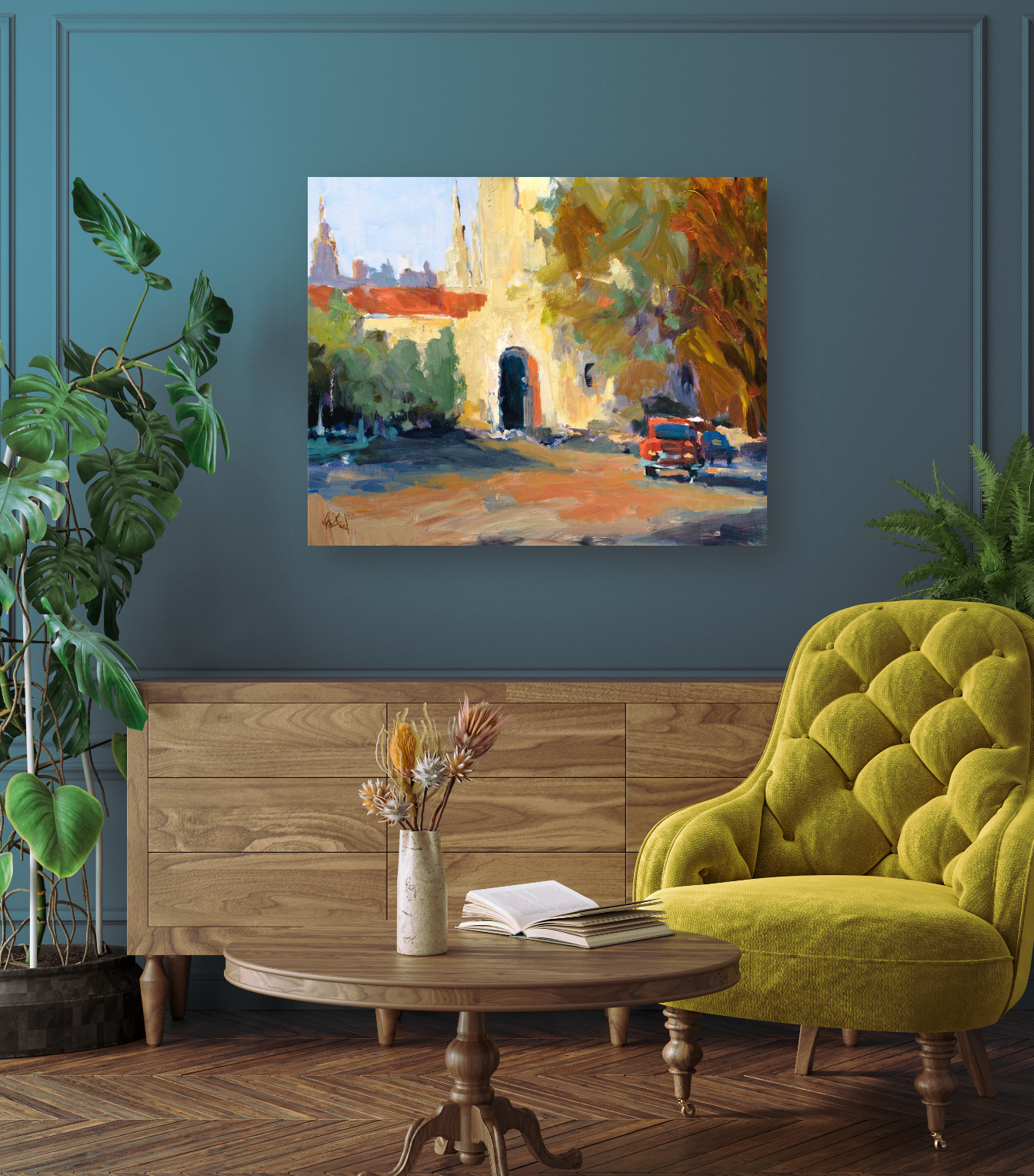 Spanish Chapel Artist Enhanced Canvas Print