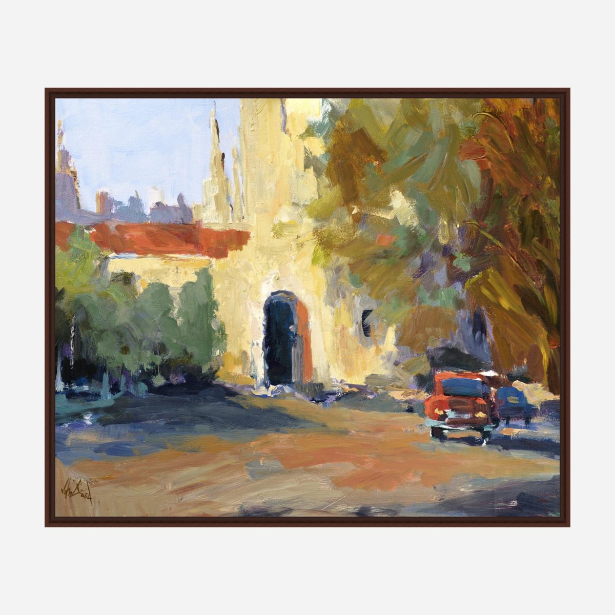 Spanish Chapel Artist Enhanced Canvas Print