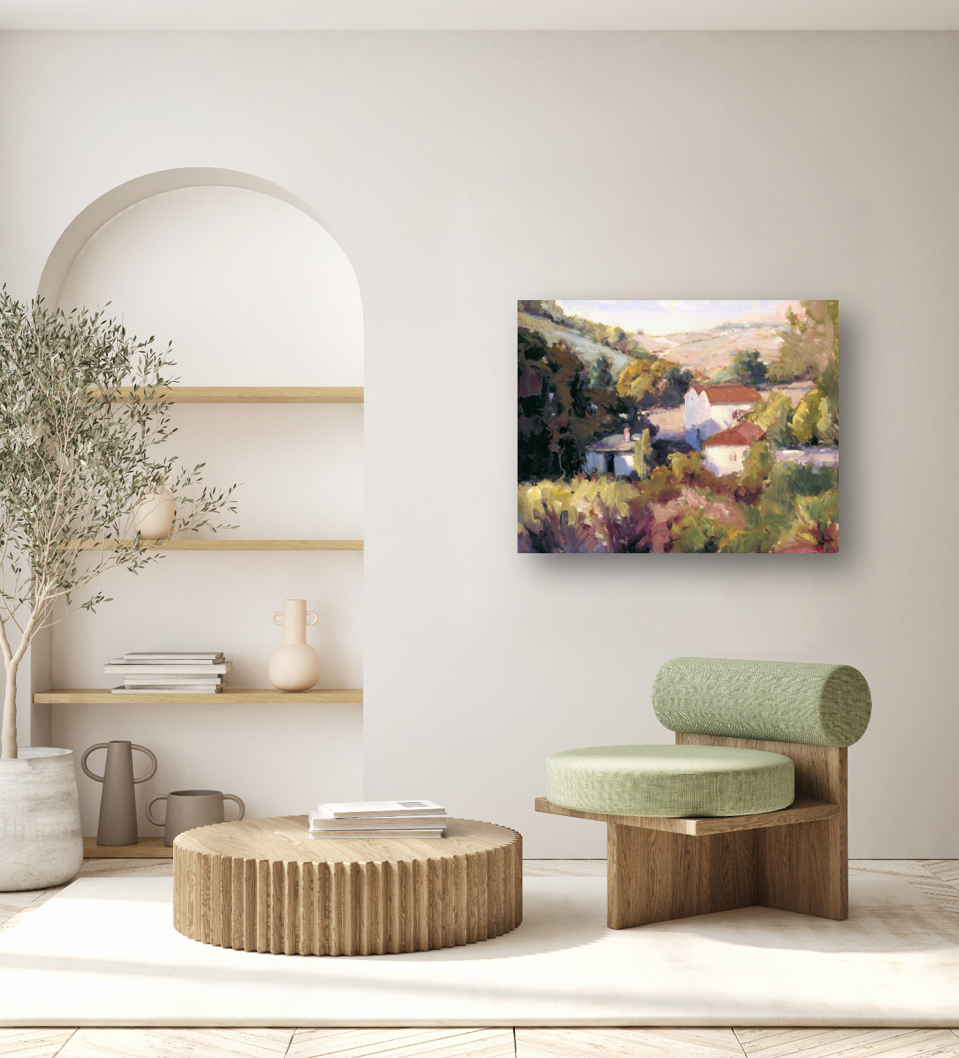 Spanish Hills Artist Enhanced Canvas Print