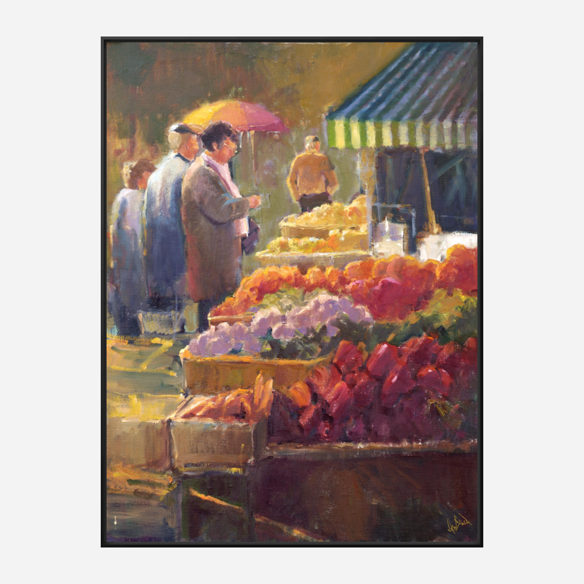 Spanish Market Artist Enhanced Canvas Print