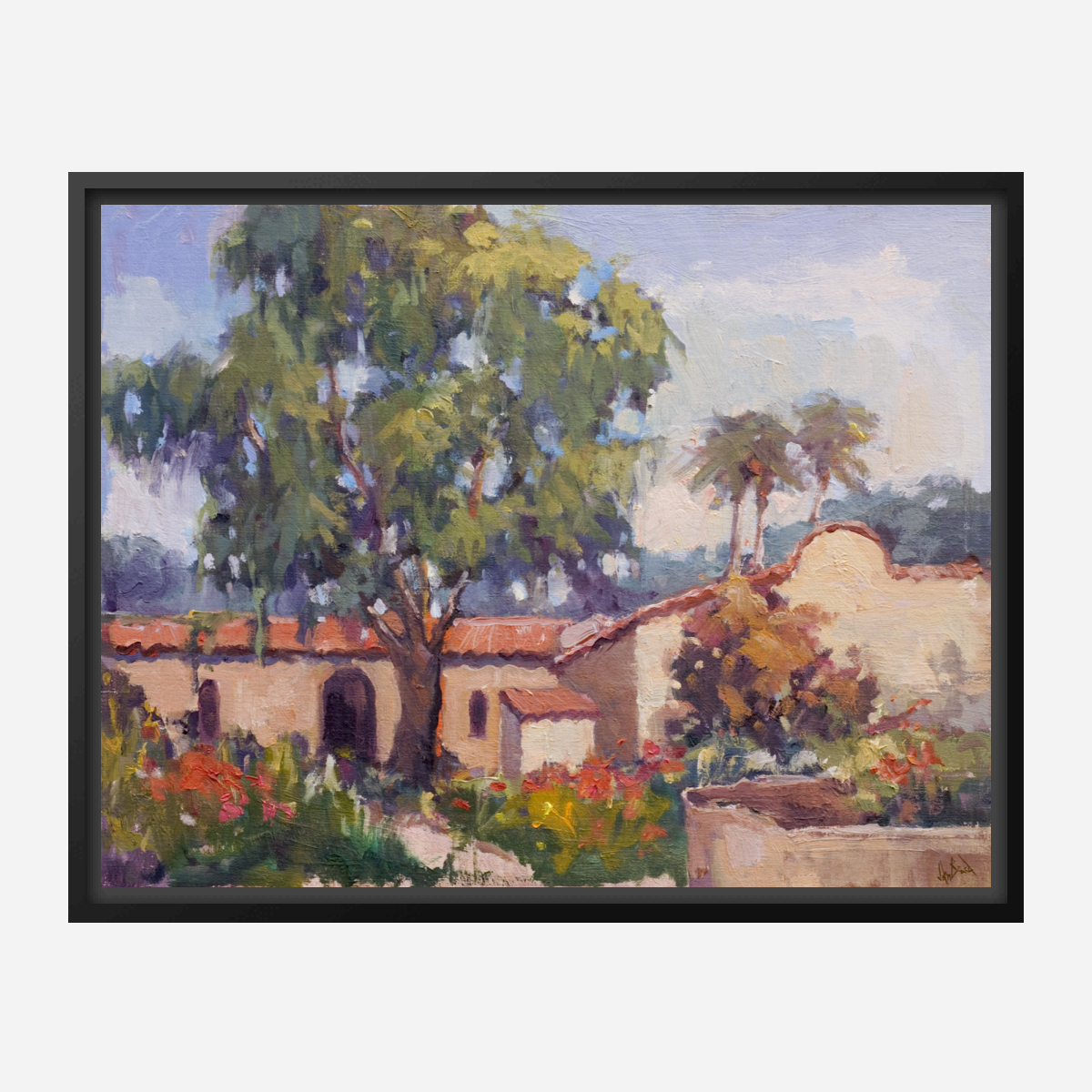 Spanish Tiles Artist Enhanced Canvas Print