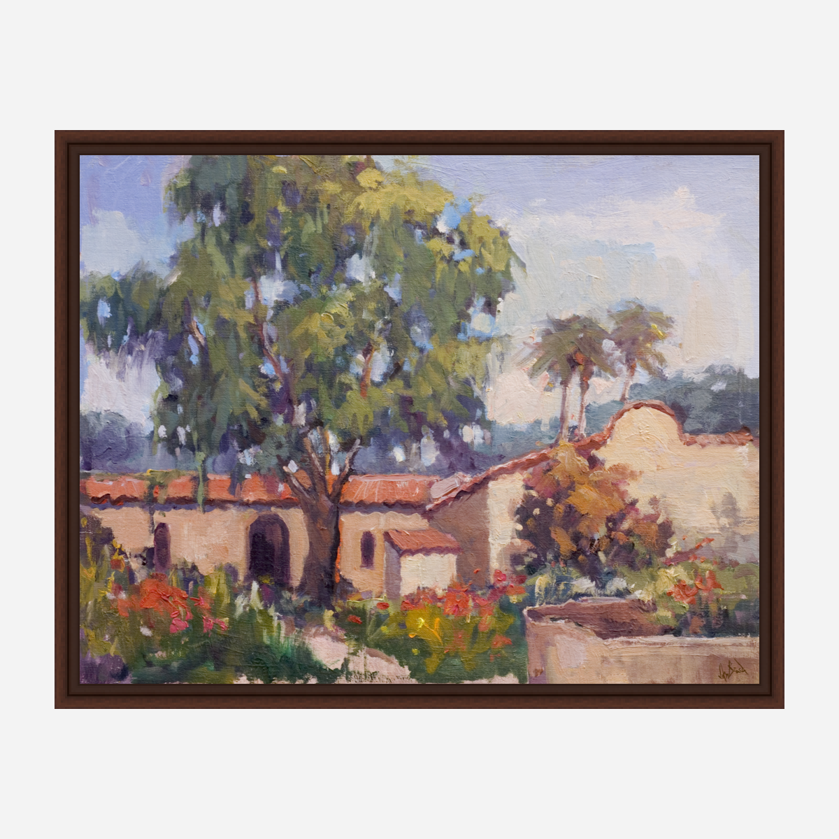 Spanish Tiles Artist Enhanced Canvas Print