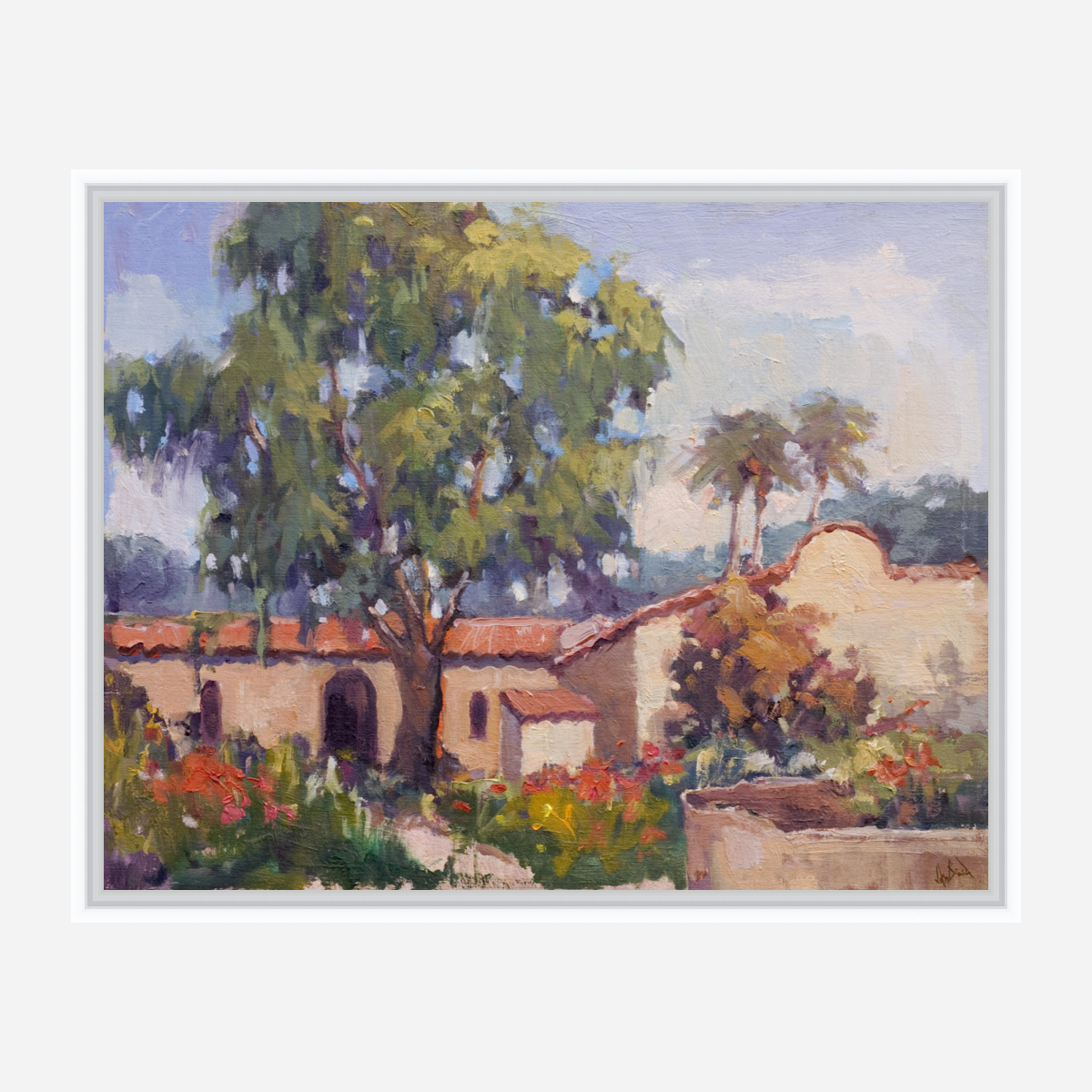 Spanish Tiles Artist Enhanced Canvas Print