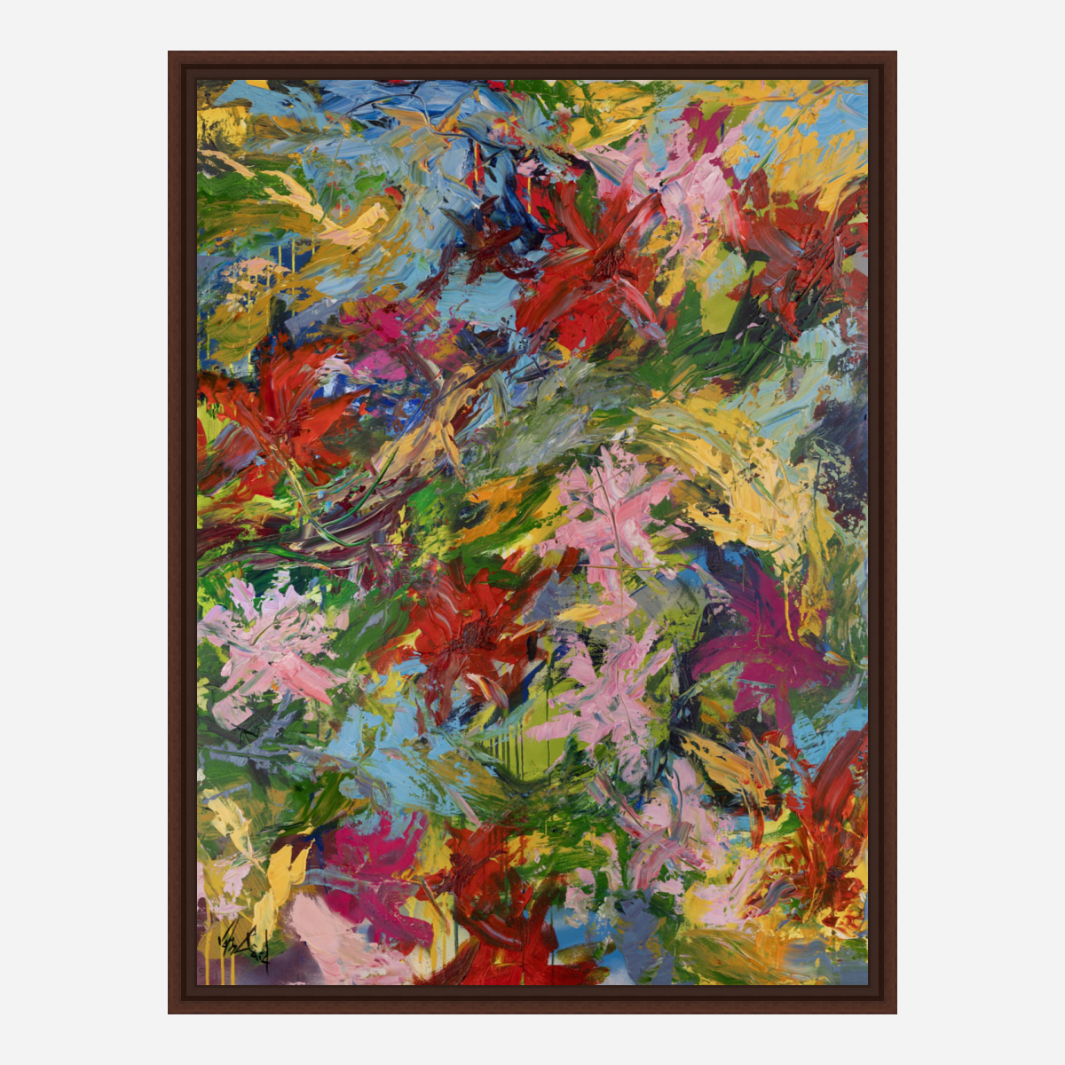 Spring Blooms Artist Enhanced Canvas Print