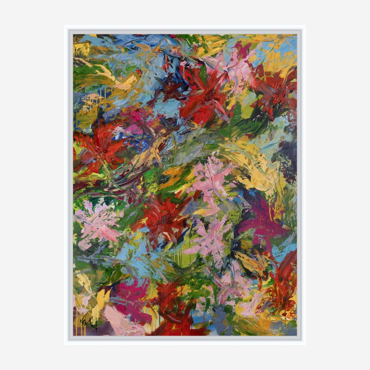 Spring Blooms Artist Enhanced Canvas Print