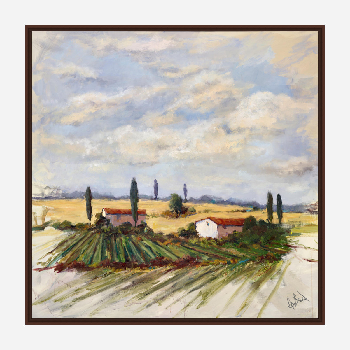 Summer's Harvest Artist Canvas Enhanced Print