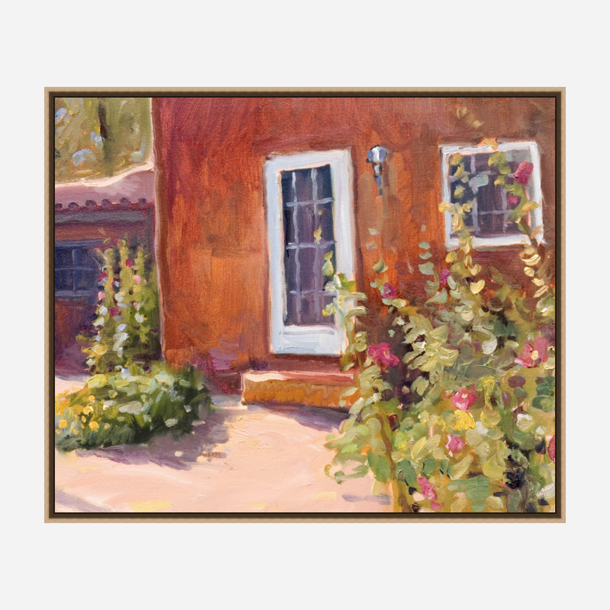 Sun Drenched Adobe Artist Enhanced Canvas Print