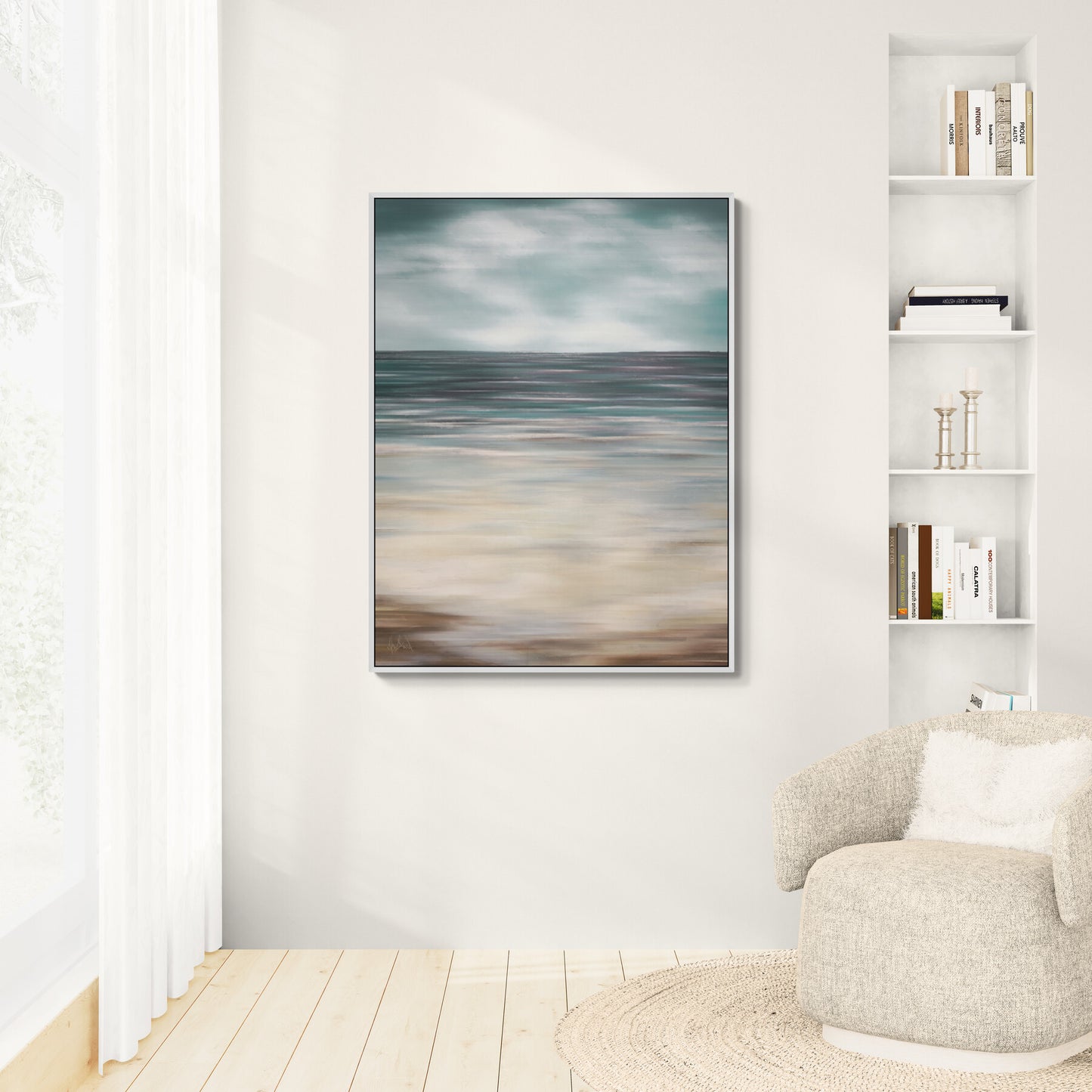 Ocean's Embrace Artist Enhanced Canvas Print