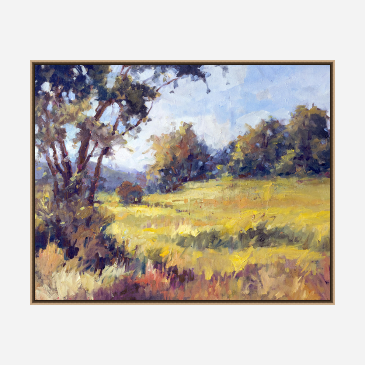 Sunlit Meadow Artist Enhanced Canvas Print