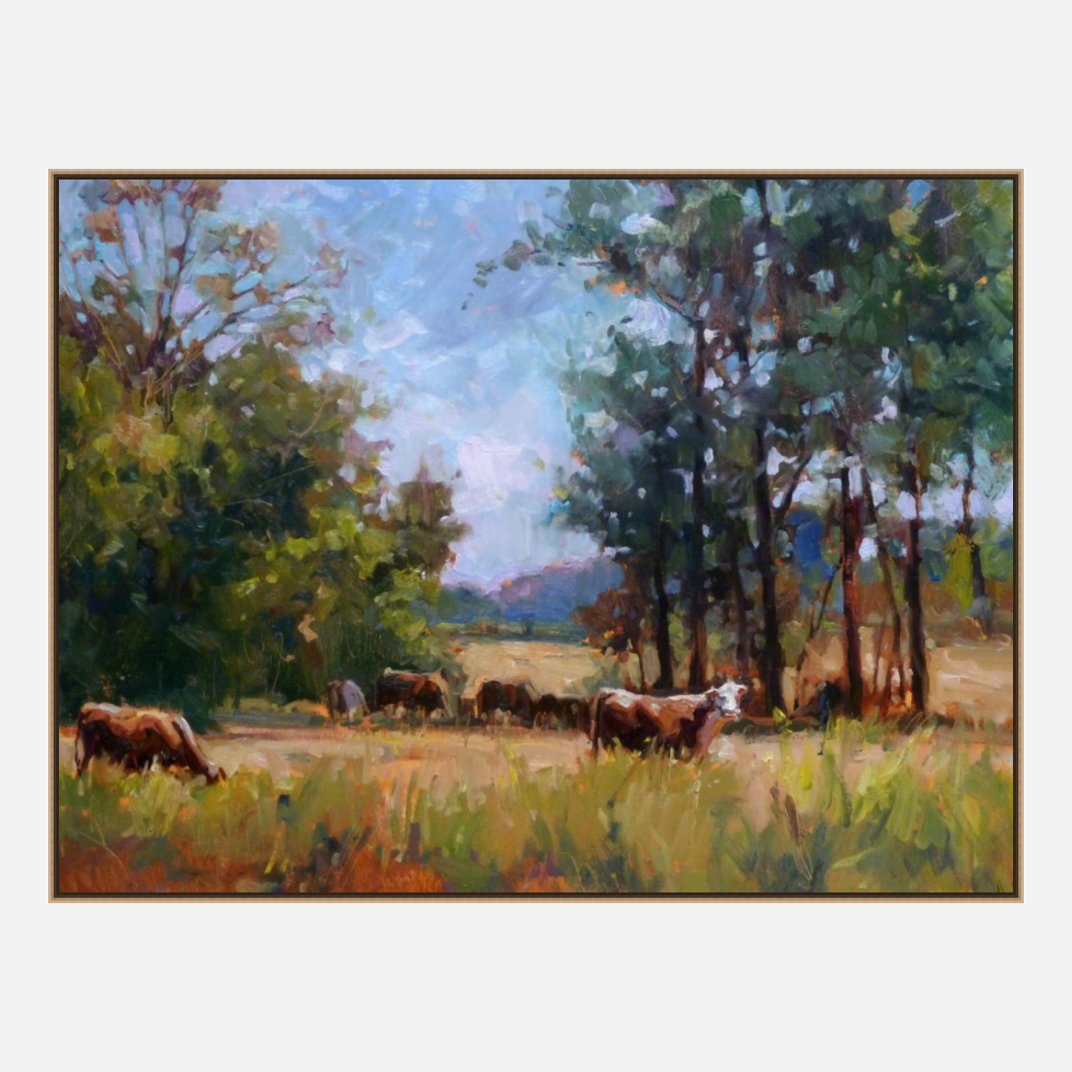 Sunny Pastures Artist Enhanced Canvas Print