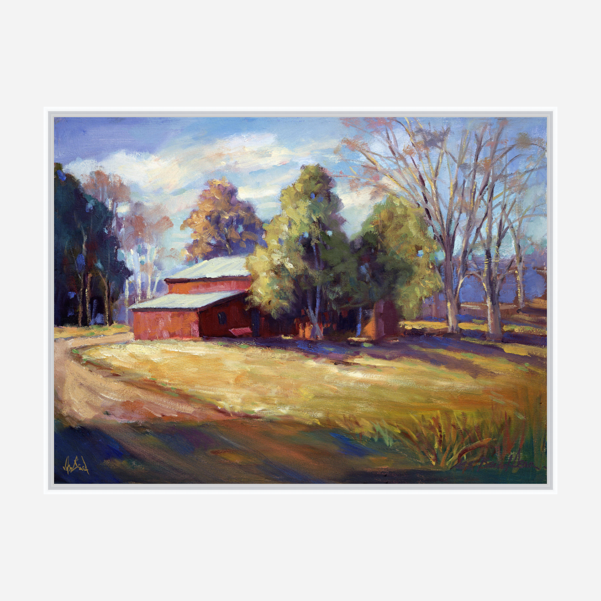 Syler's Barn Artist Enhanced Canvas Print