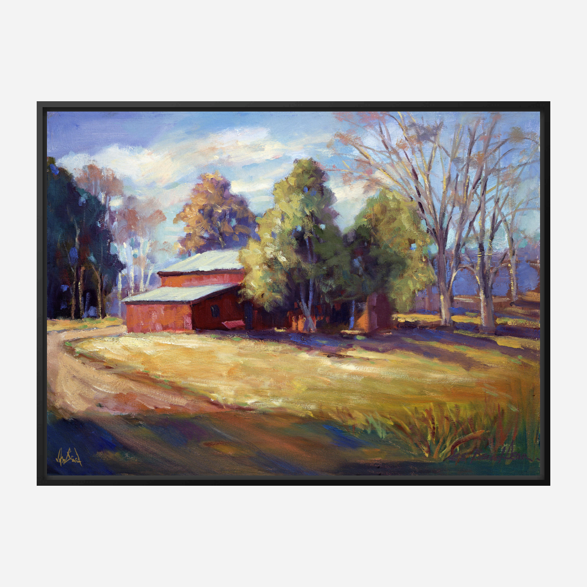 Syler's Barn Artist Enhanced Canvas Print