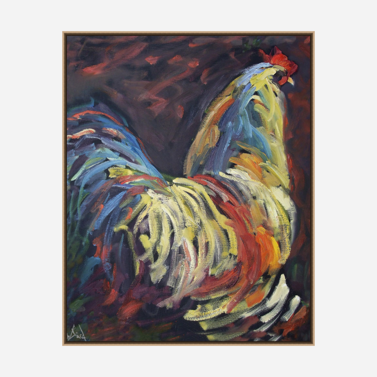 Terry's Chicken Artist Enhanced Canvas Print