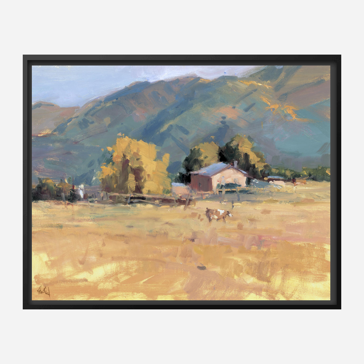 Tranquil Valley Artist Enhanced Canvas Print