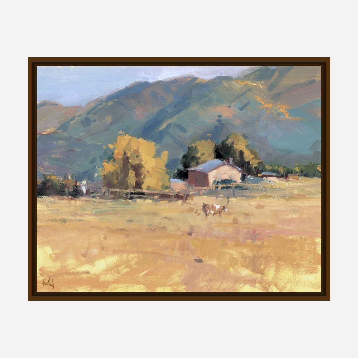 Tranquil Valley Artist Enhanced Canvas Print