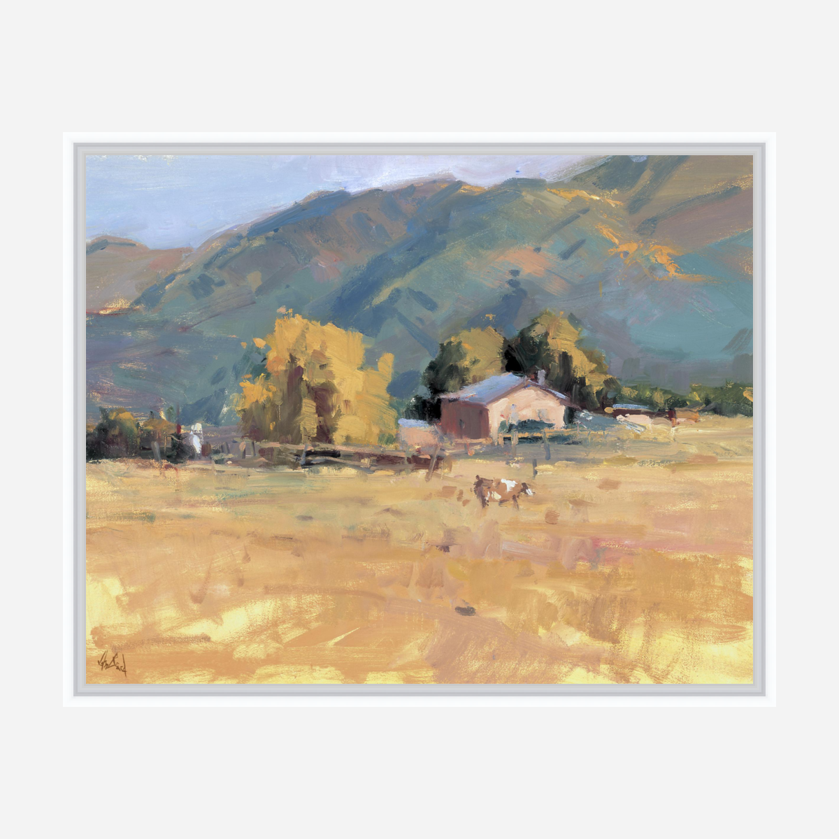 Tranquil Valley Artist Enhanced Canvas Print