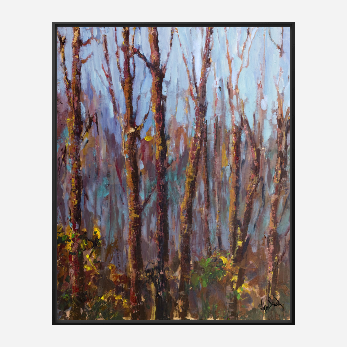 Trees II Artist Enhanced Canvas Print