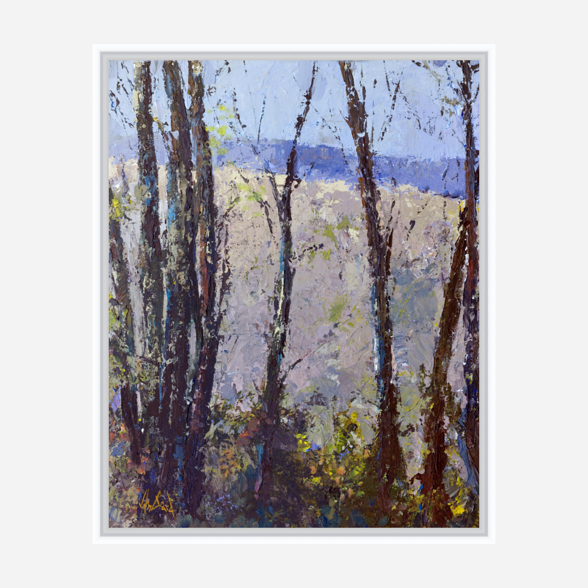 Trees I Artist Enhanced Canvas Print