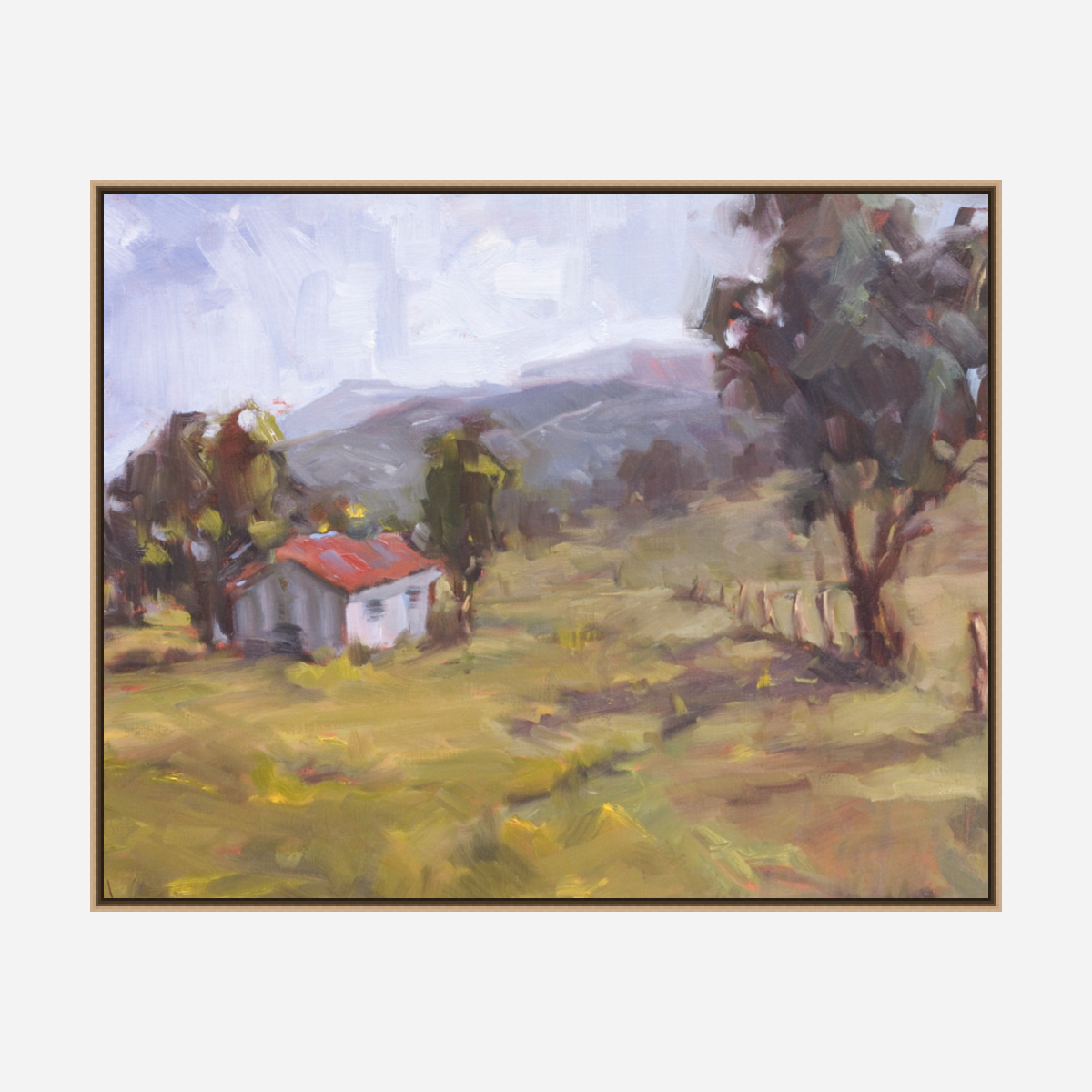 Tuscan Cottage Artist Enhanced Canvas Print