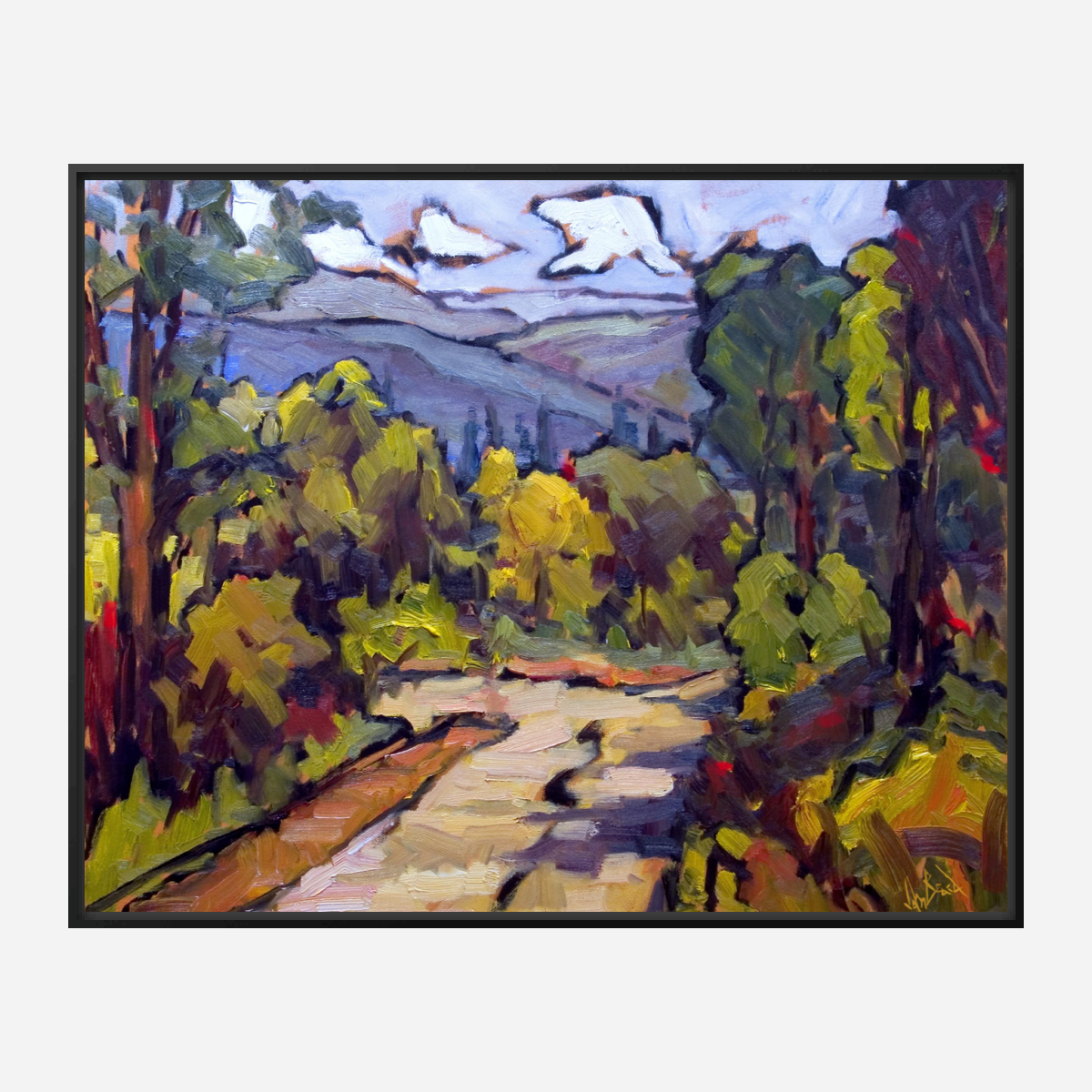 Tuscan Landscape Artist Enhanced Canvas Print