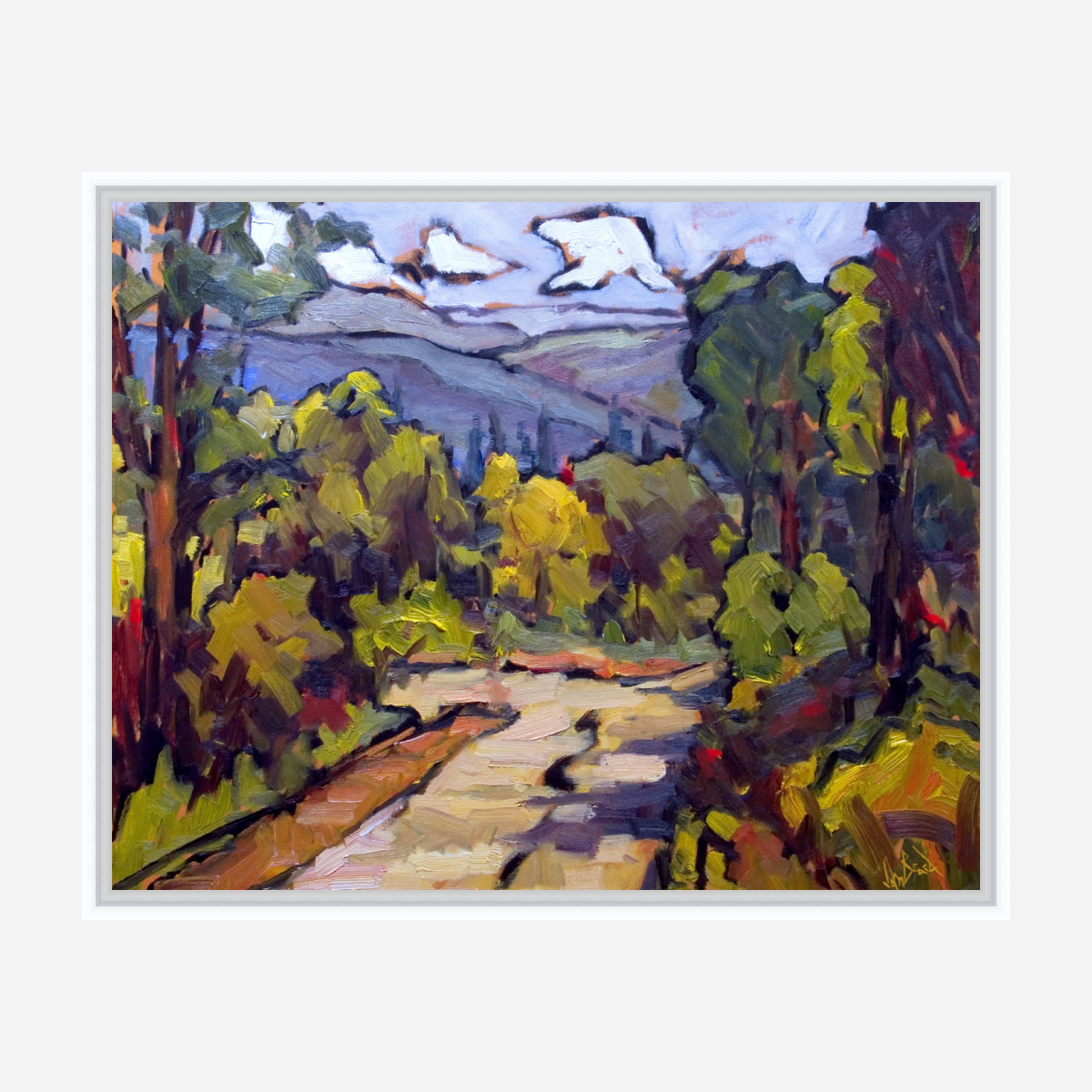 Tuscan Landscape Artist Enhanced Canvas Print