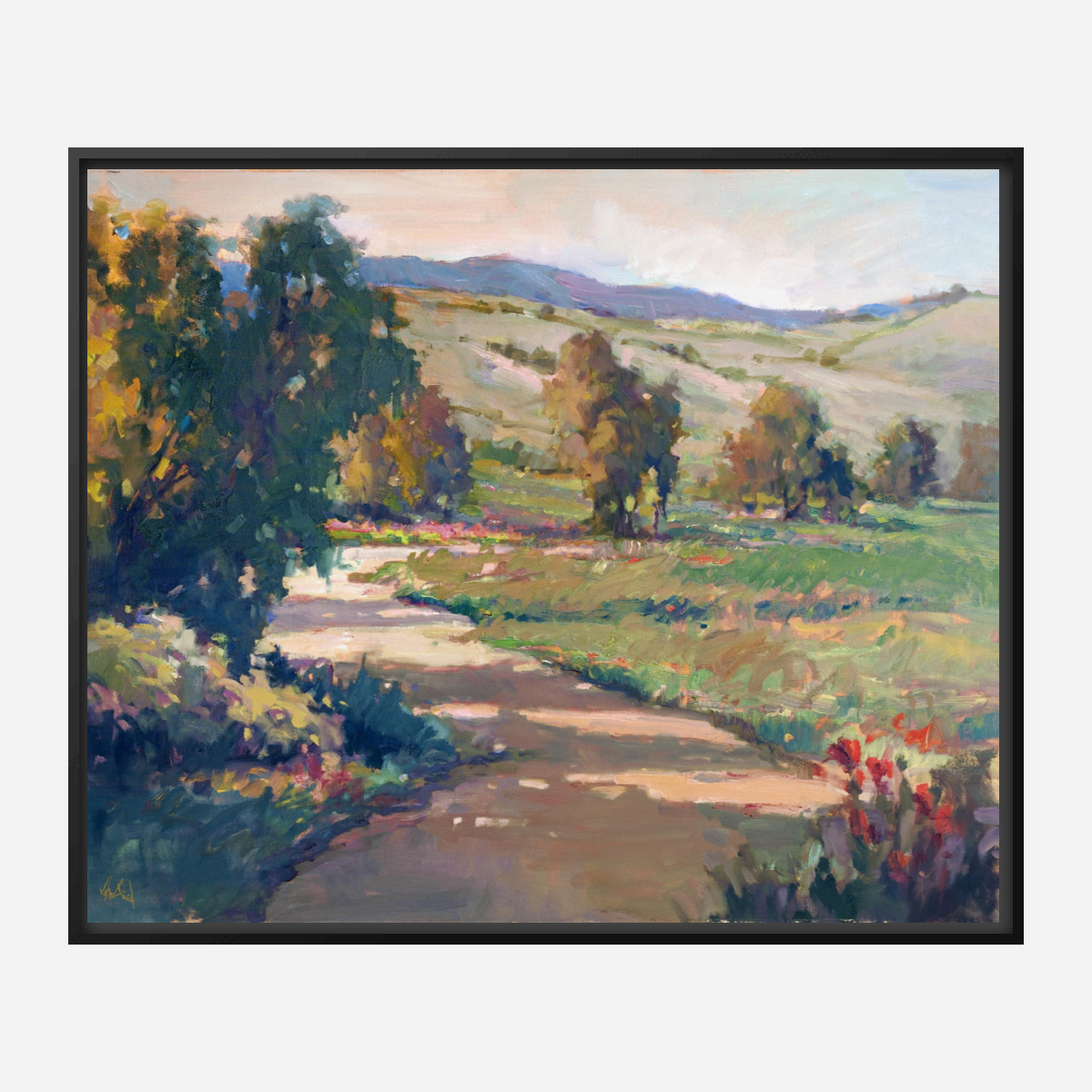 Tuscan Meadow Artist Enhanced Canvas Print