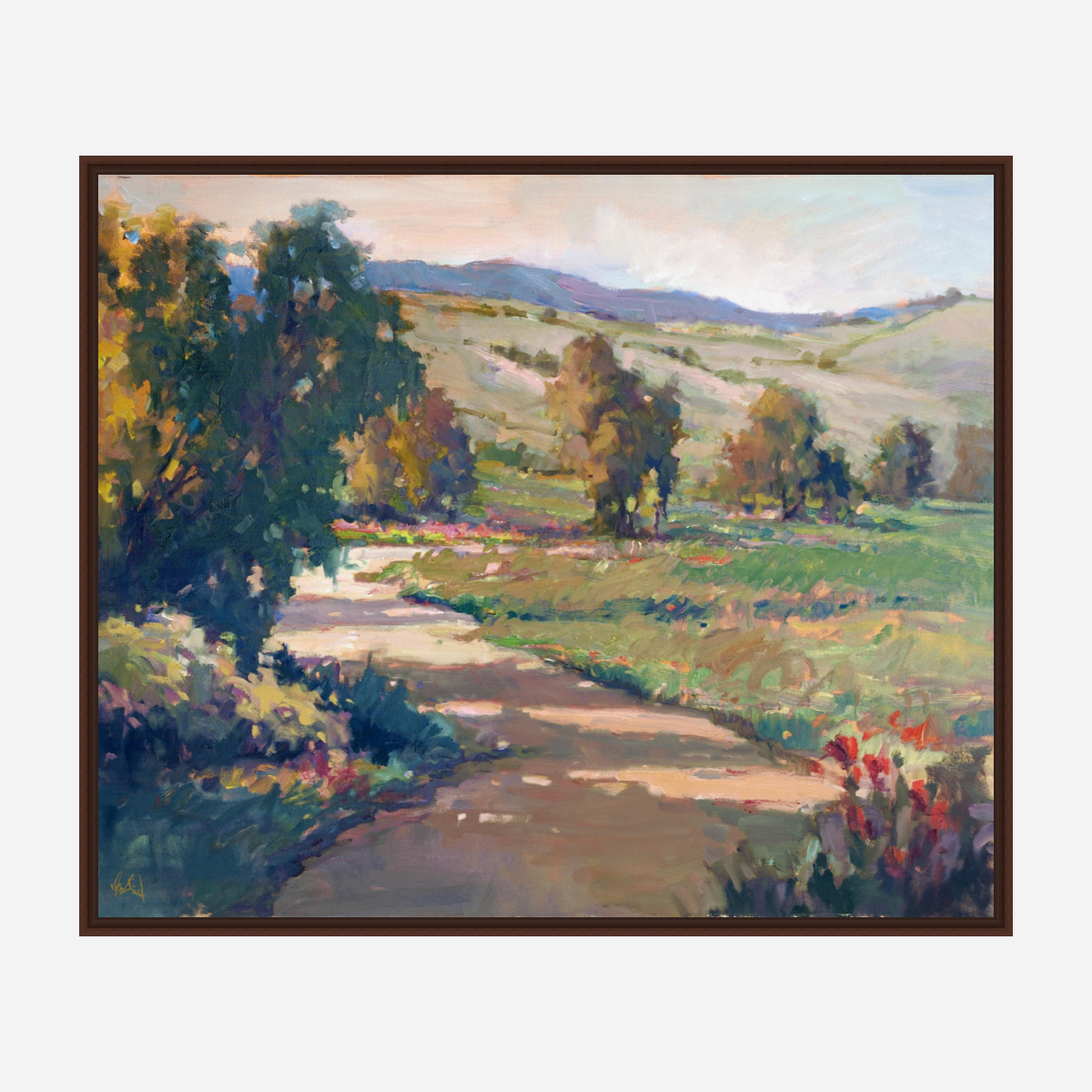 Tuscan Meadow Artist Enhanced Canvas Print