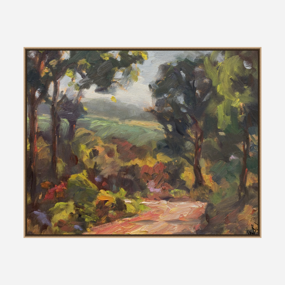 Tuscan Path Artist Enhanced Canvas Print