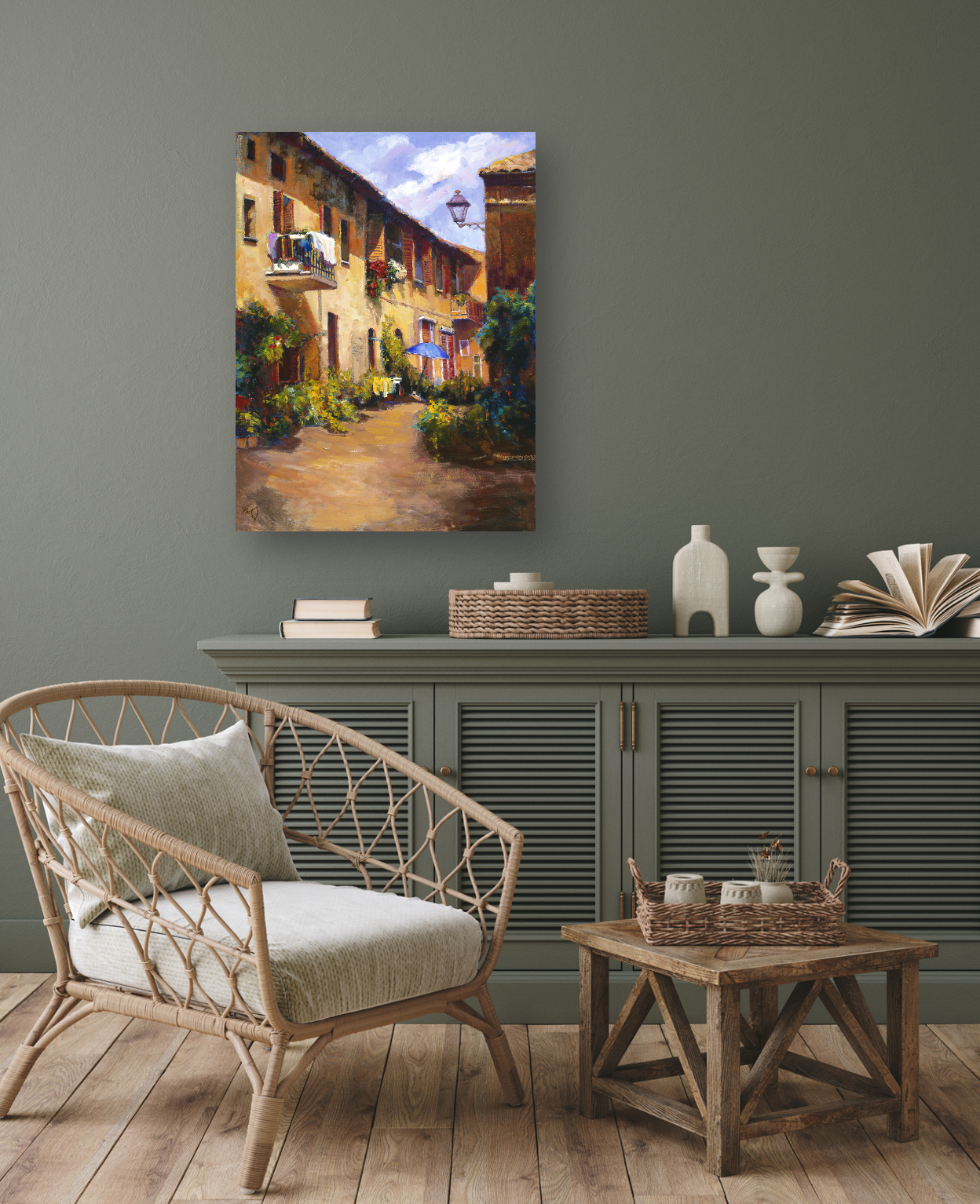 Tuscany Artist Enhanced Canvas Print