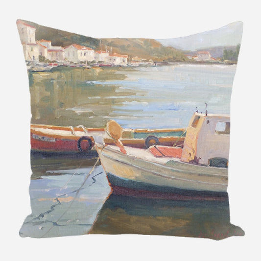 Two Boats Pillow