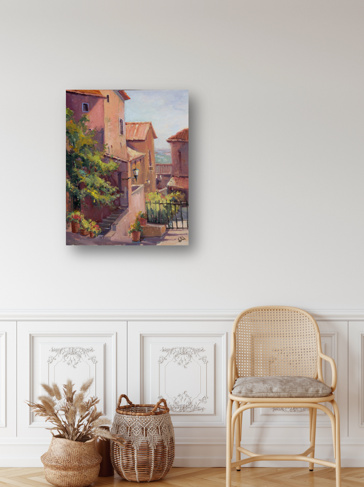 View of Cortona Artist Enhanced Canvas Print