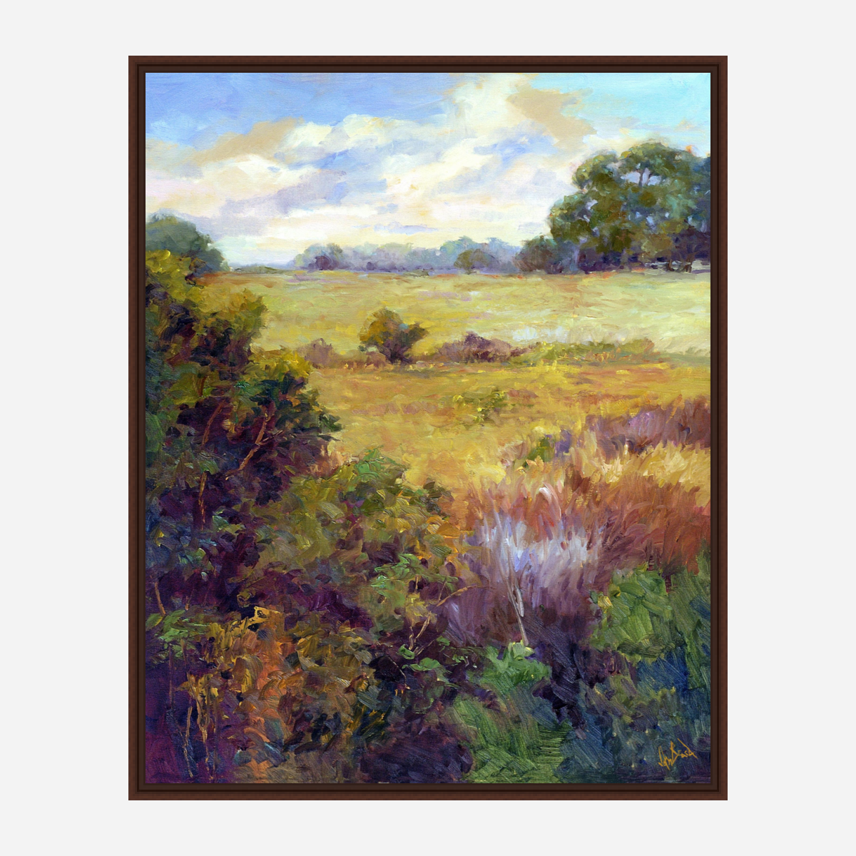 View of the Marsh Artist Enhanced Canvas Print