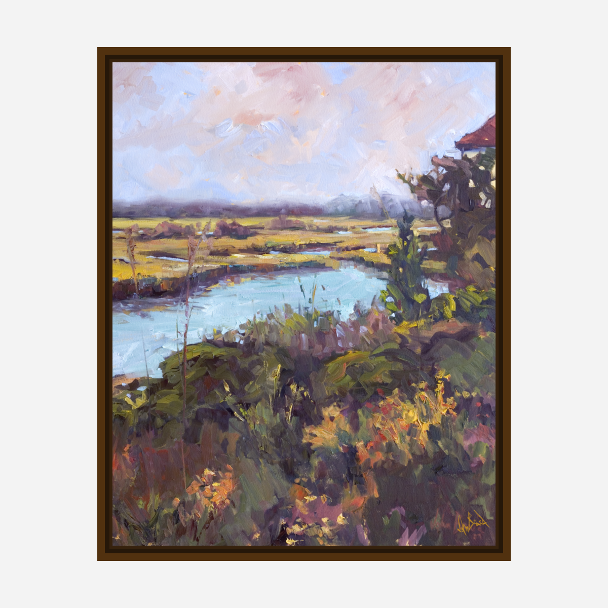 Wilmington Marsh Artist Enhanced Canvas Print