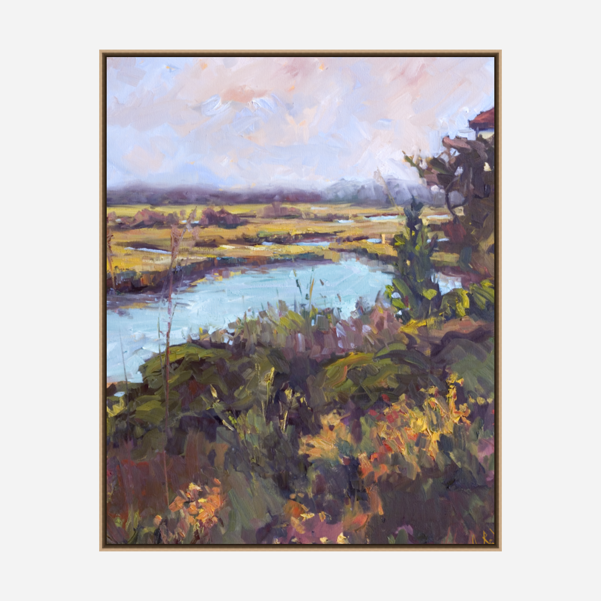 Wilmington Marsh Artist Enhanced Canvas Print