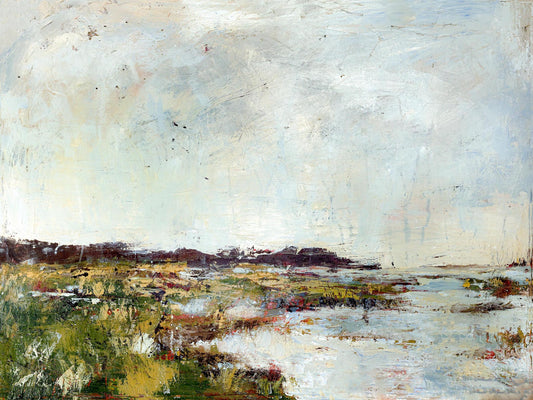 Abstract Marsh Artist Enhanced Canvas Print