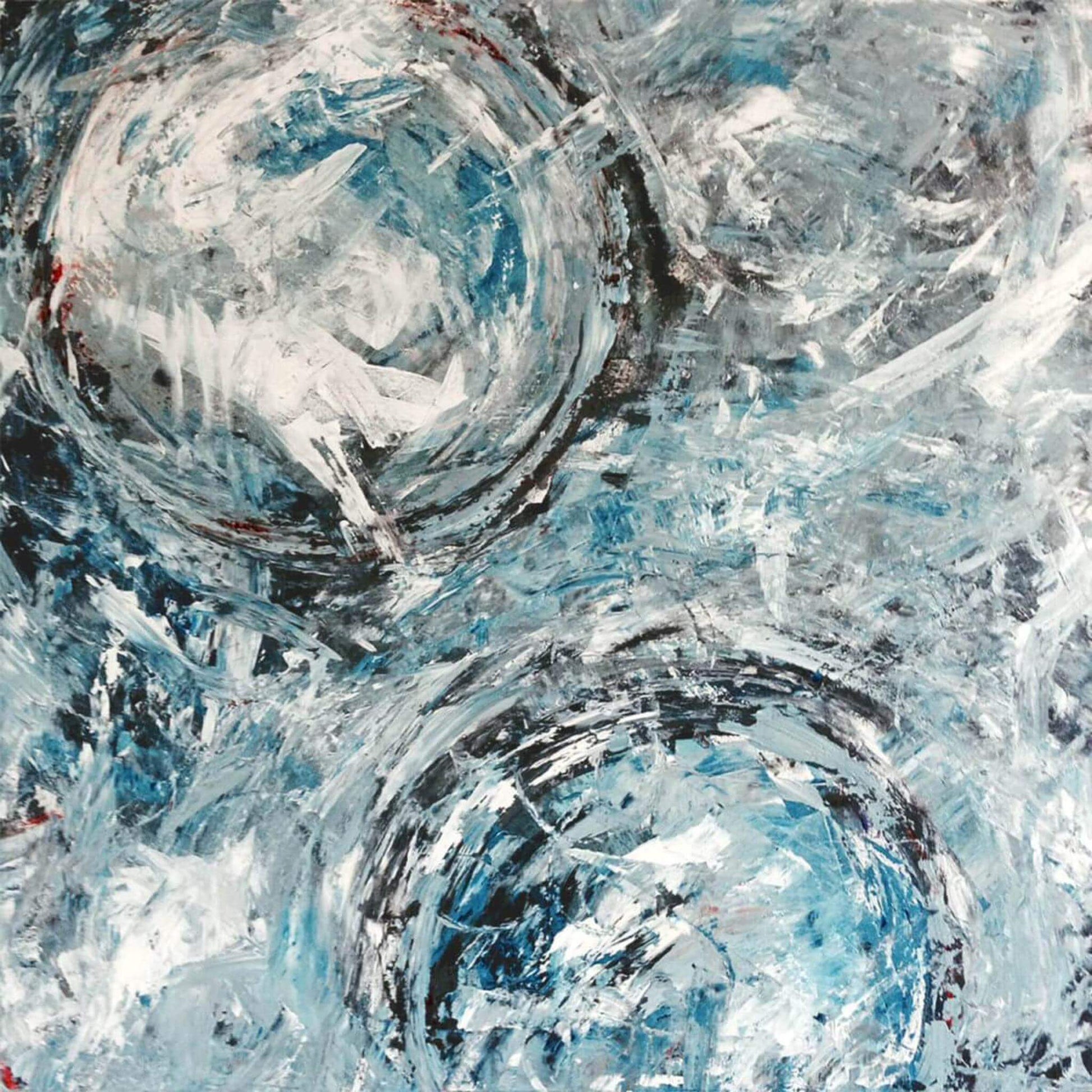 Abstract Art Aqua Azul 1 John Beard Collection