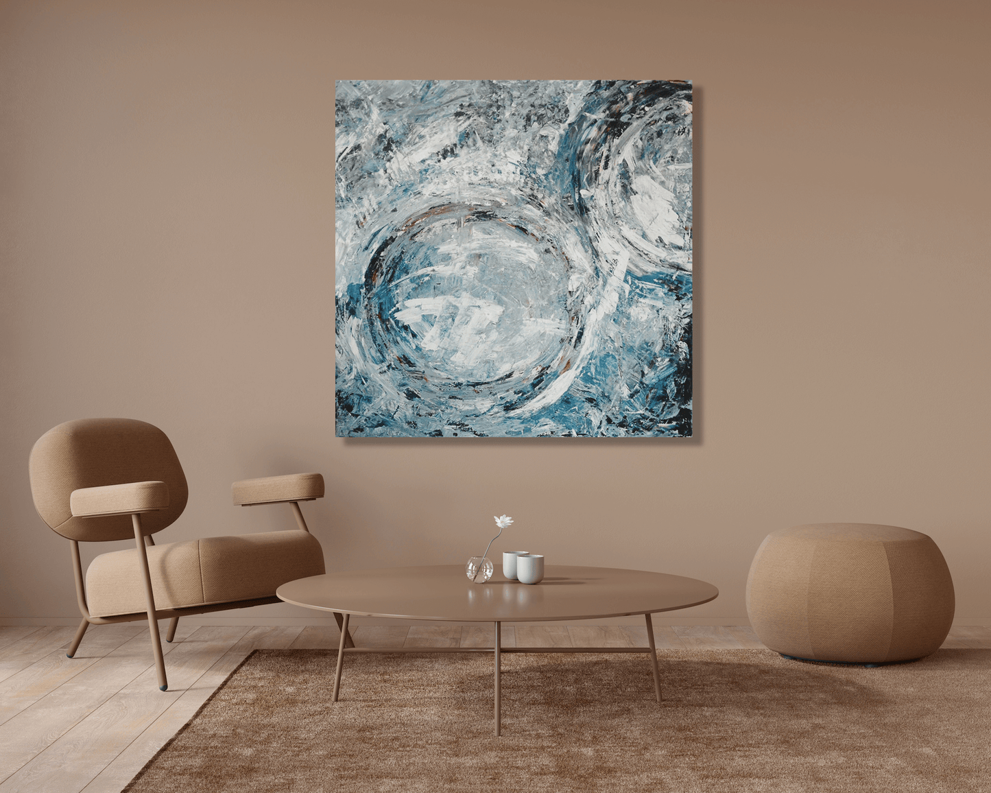 Aqua Azul II Artist Enhanced Canvas Print