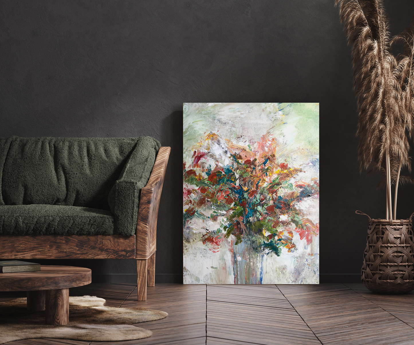 Floral Artist Enhanced Canvas Print