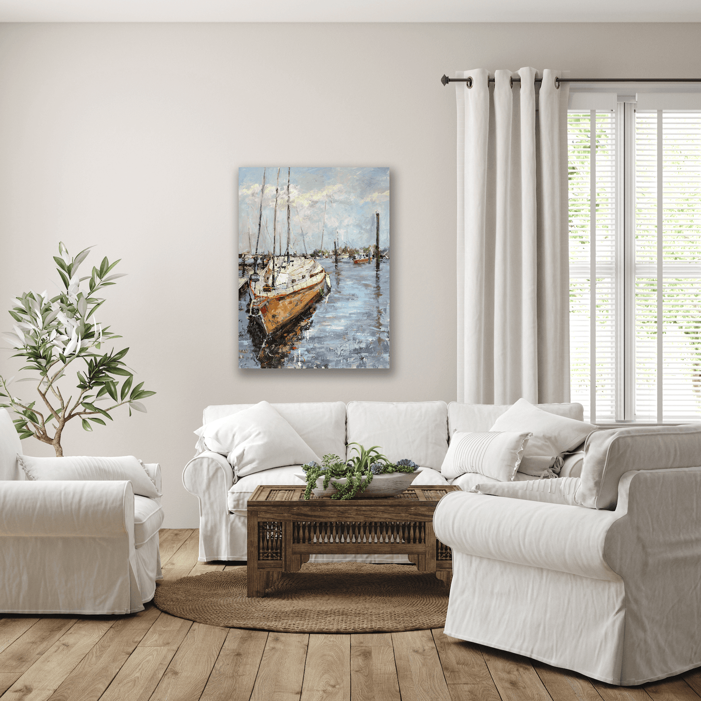 Let Go and Sail Artist Enhanced Canvas Print