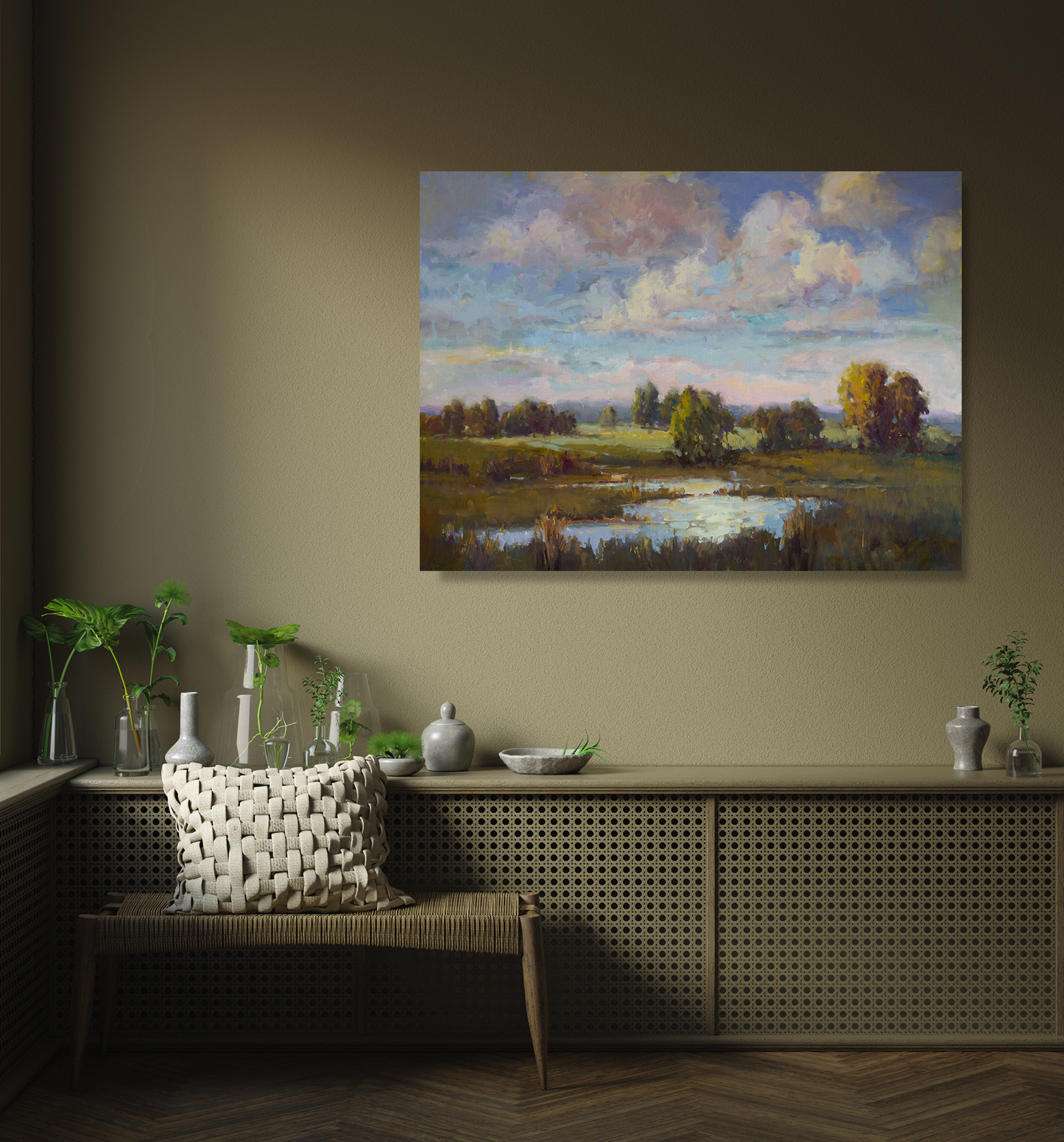 Low Country Daybreak Artist Enhanced Canvas Print