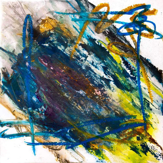 Abstract Art Mineral Series Peacock Ore John Beard Collection Original