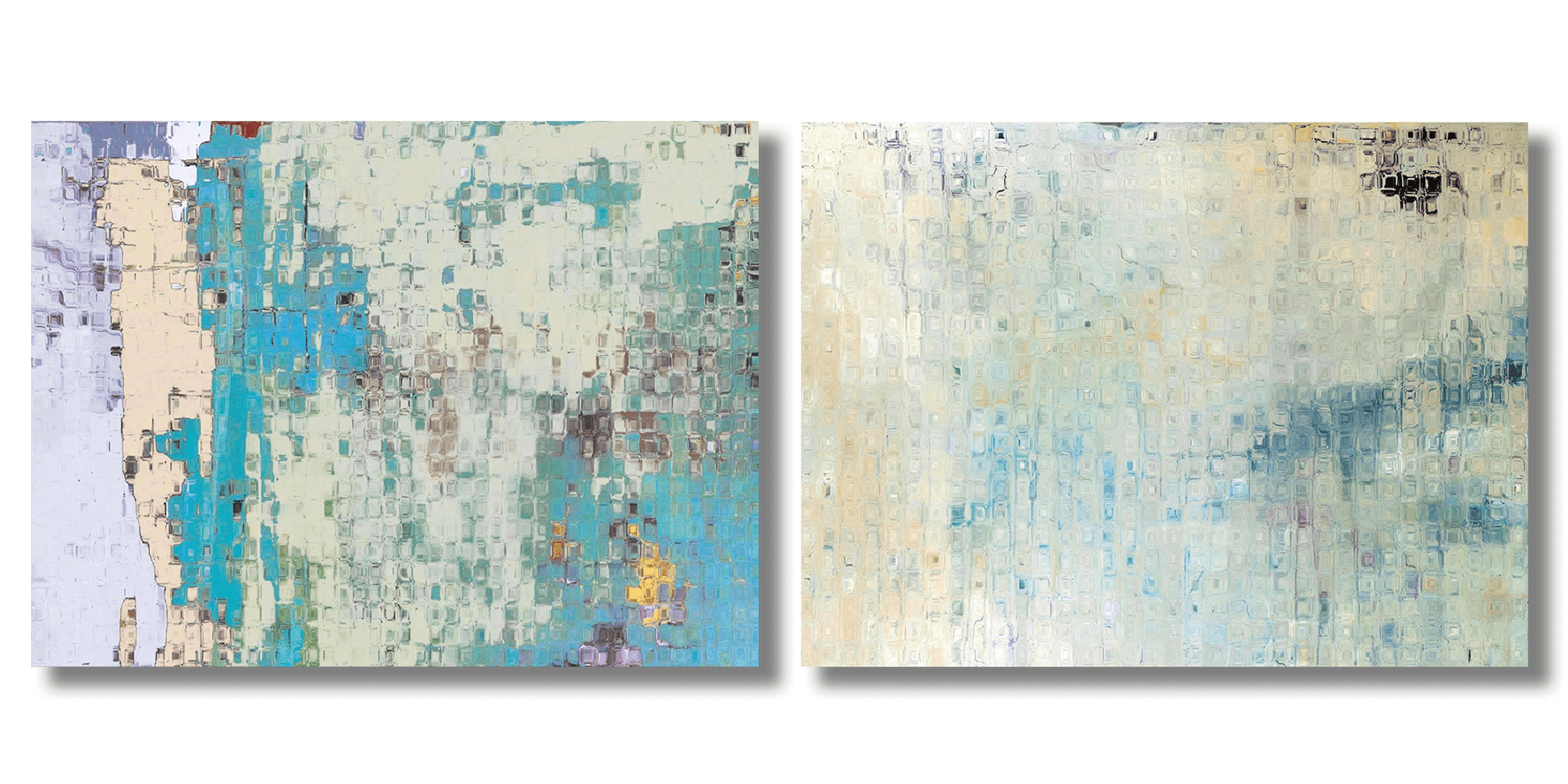 Abstract Art Rain Series Set John Beard Collection