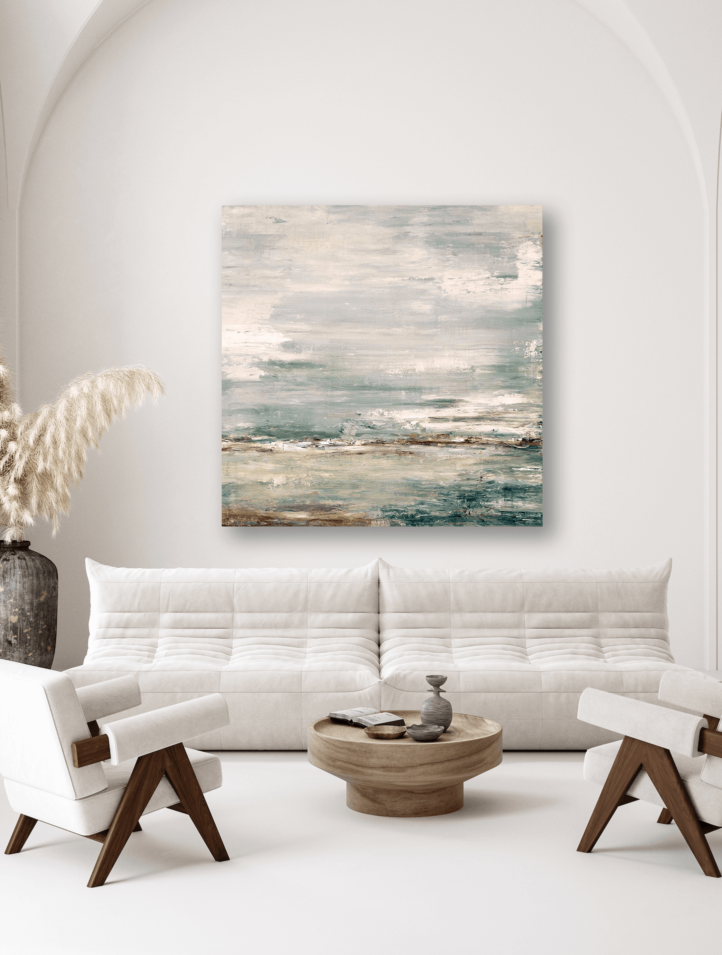 Sea and Sky Artist Enhanced Canvas Print